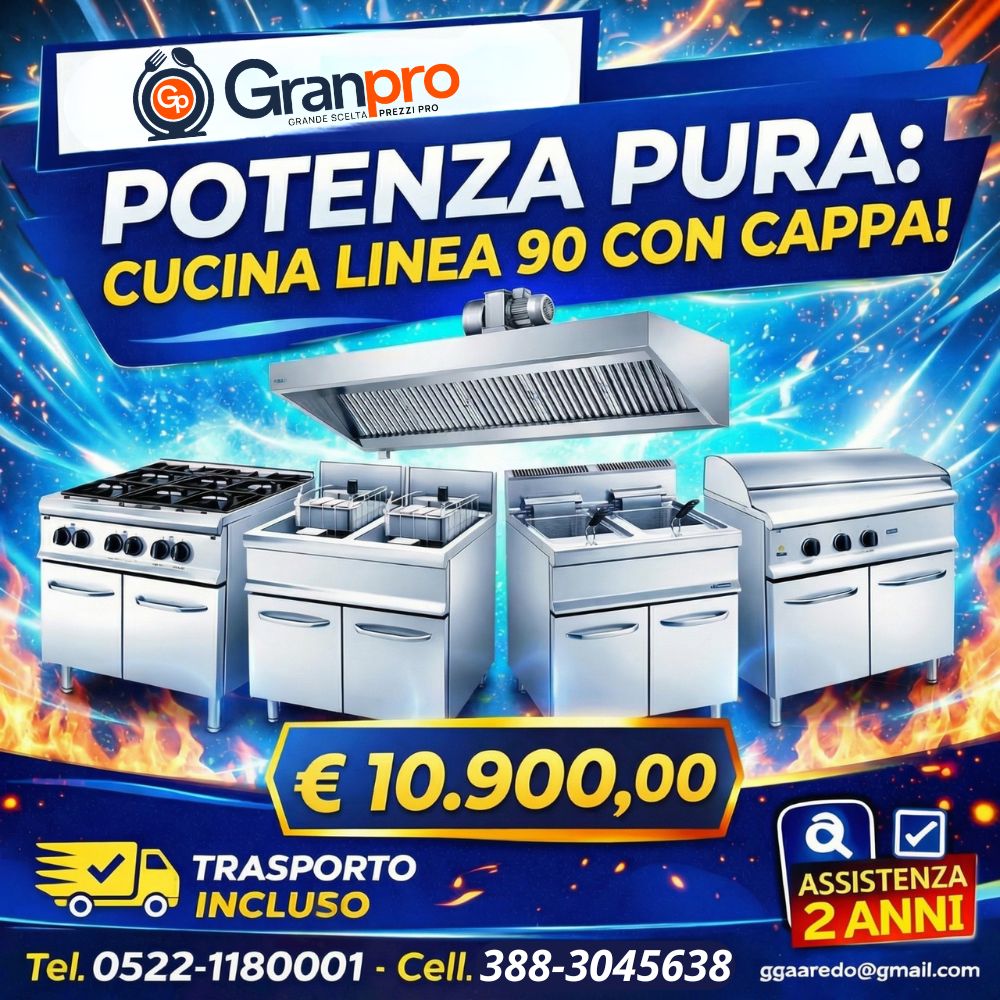 4 fuochi con forno (4) KIT CUCINA COMPLETA LINEA 90 CAPPA INCLUSA TEL : 0522-1180001 CELL : 388-3045638 - immagine 1