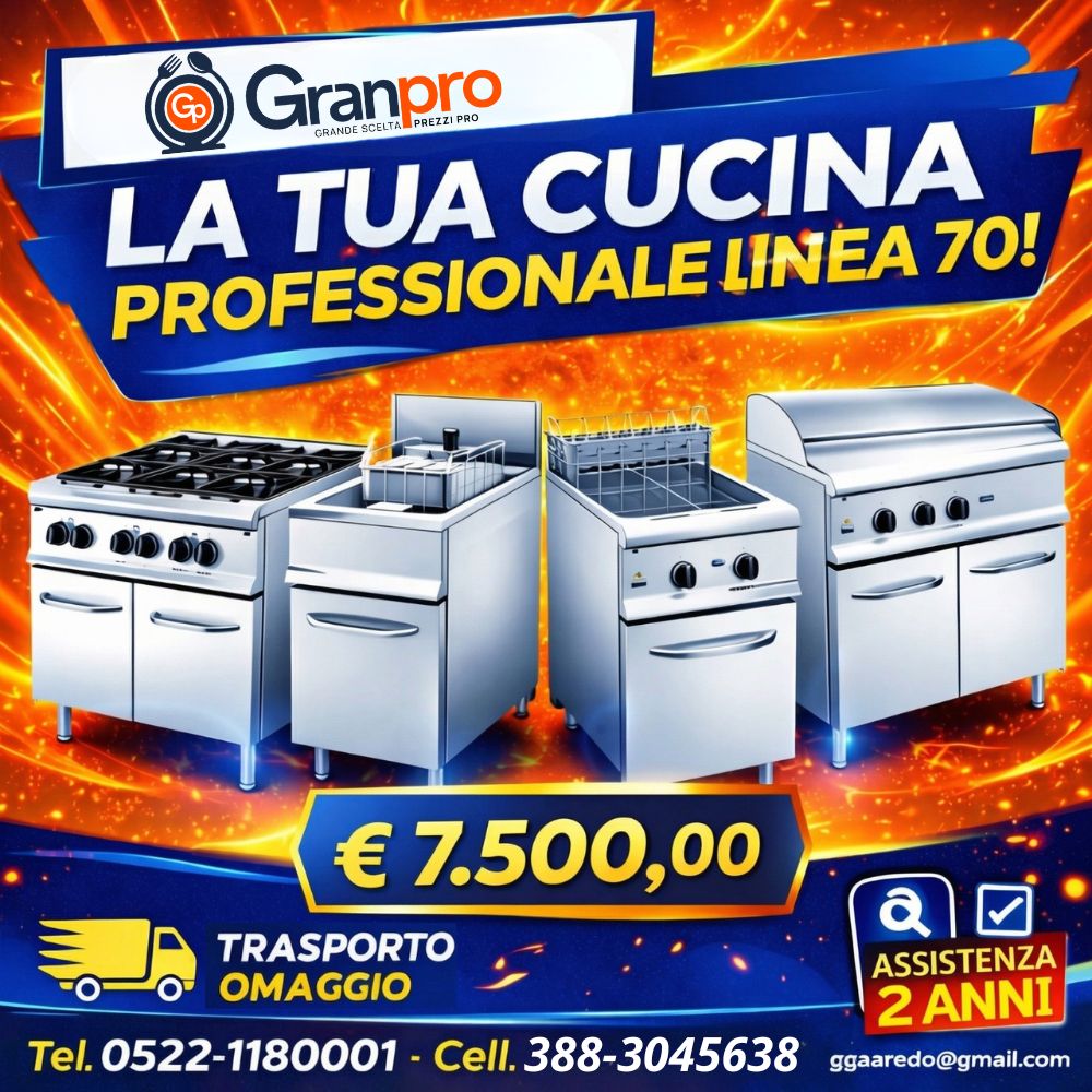 4 fuochi con forno (8) KIT CUCINA COMPLETA LINEA 70 TEL : 0522-1180001 CELL : 388-3045638 - immagine 1