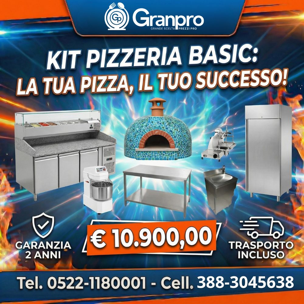 4 fuochi con forno KIT PIZZERIA BASIC TEL : 0522-1180001 CELL : 388-3045638 - immagine 1